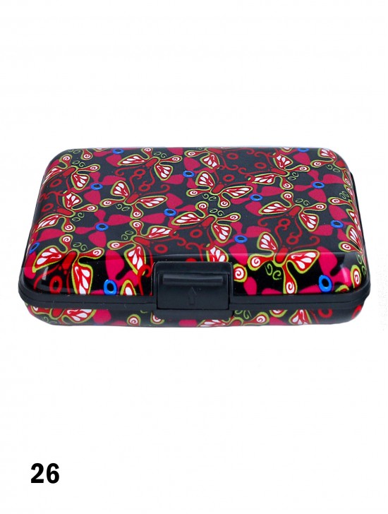 BUTTERFLY PATTERN CREDIT CARD WALLET